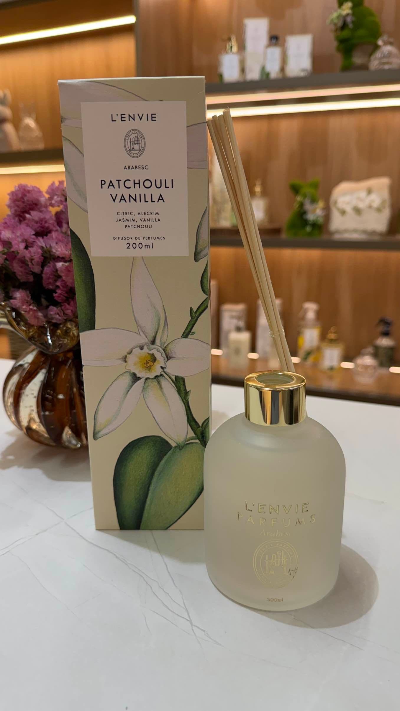 Difusor de Perfume - Patchouli Vanilla- 200ml - L’envie