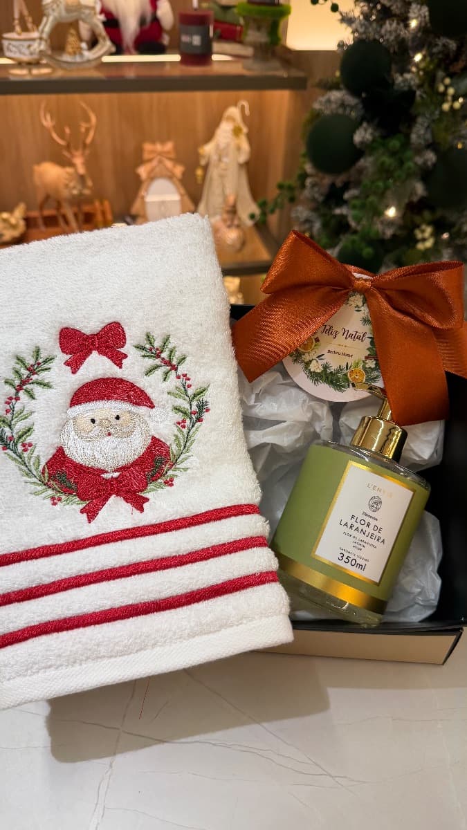 Kit Lavabo Guirlanda Noel com Sabonete Líquido L’Envie