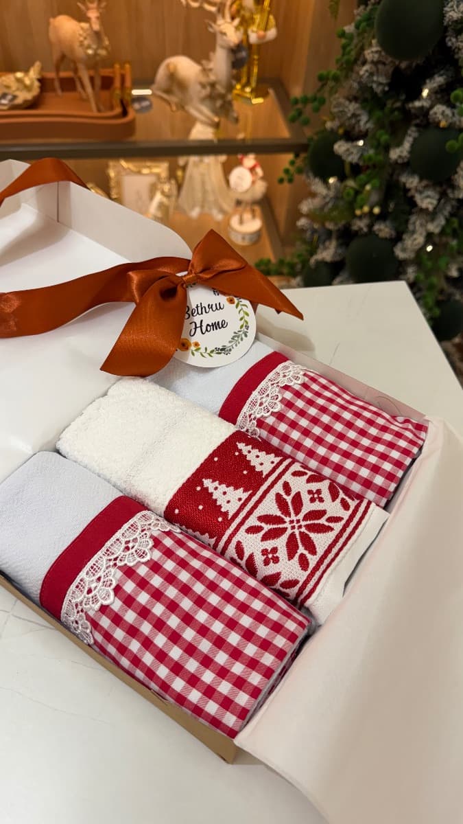 Panos de Prato e Copa - Natal Nórdico