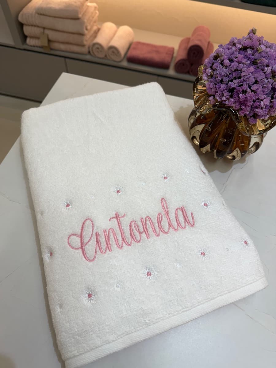 Toalha de Banho Infantil Trussardi - Mini Margaridas