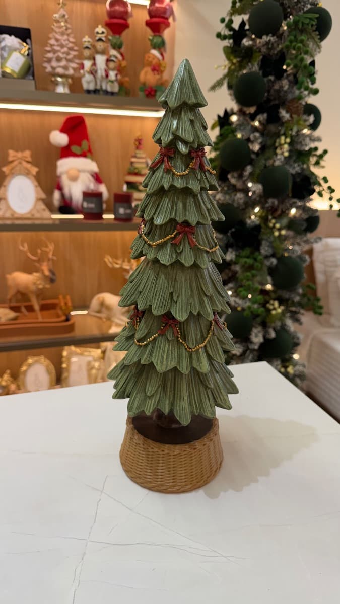 Árvore de Natal Decorativa Rústica – 41 cm