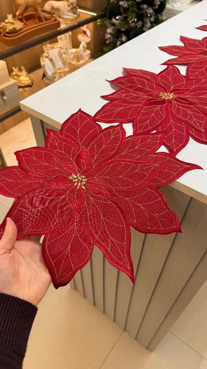 Caminho de Mesa Natalino - Flor de Natal