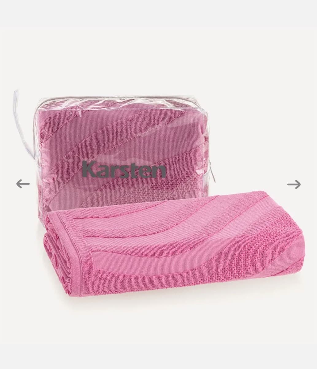 Toalha de Praia Maré Personalizada - Karsten Rosa