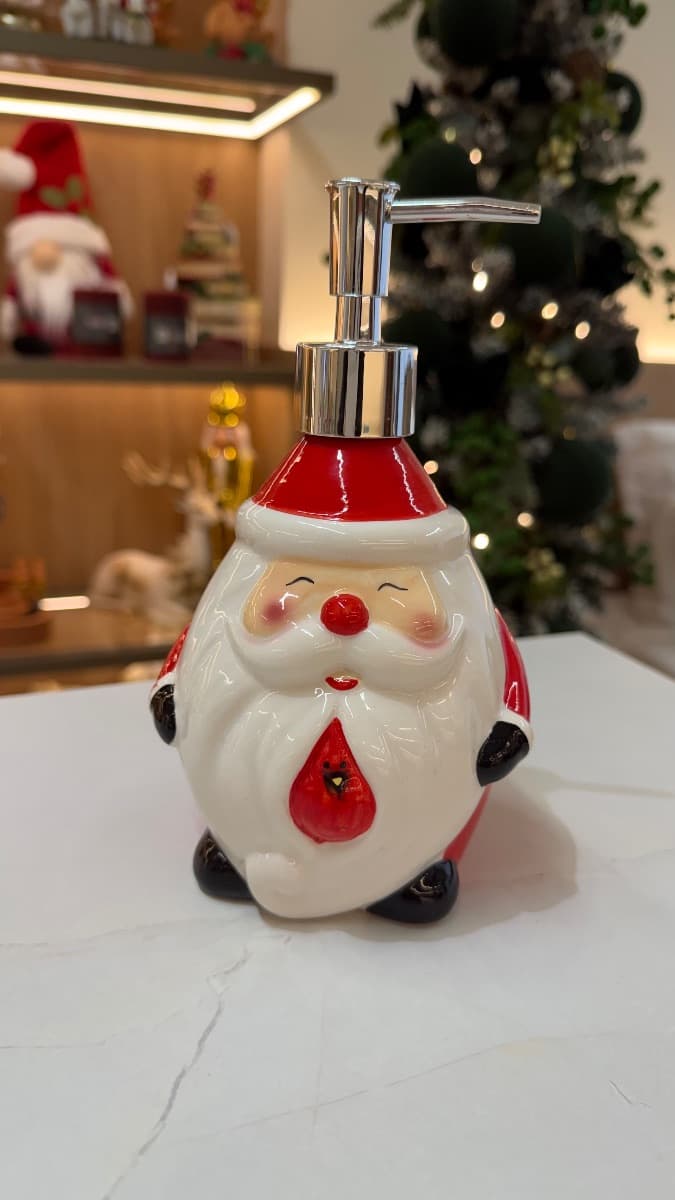 Saboneteira Líquida Papai Noel – 20 cm