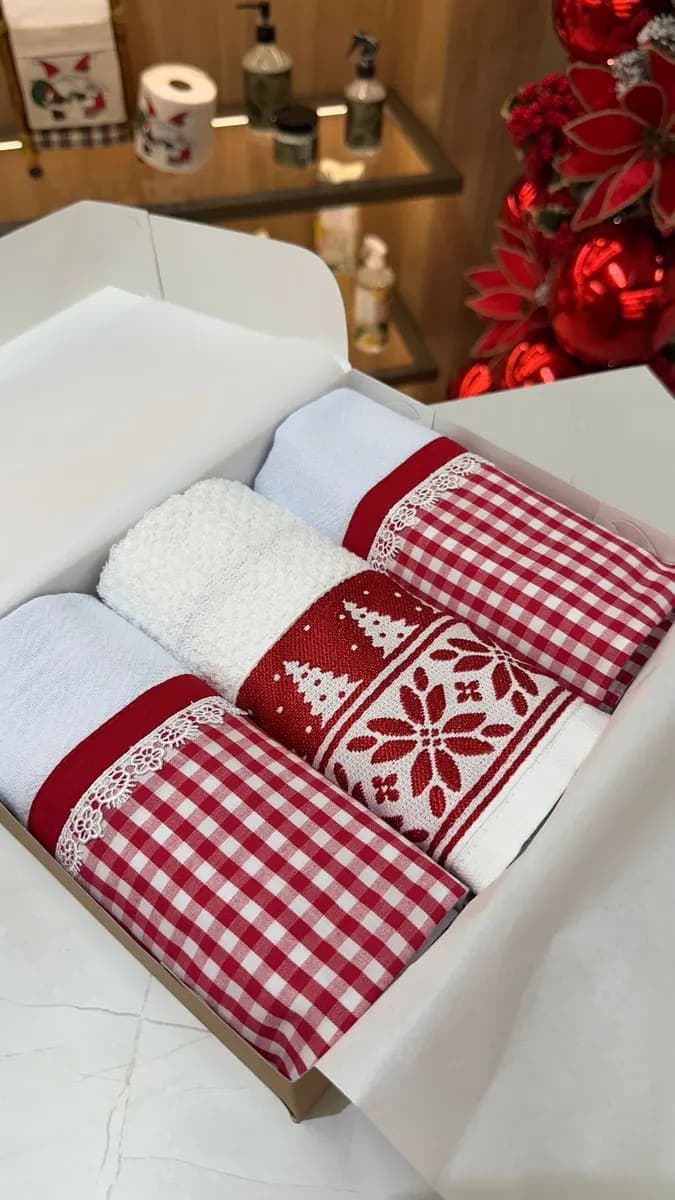 Panos de Prato e Copa - Natal Nórdico