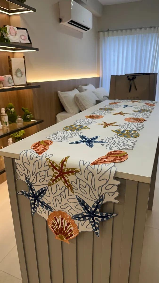 Trilho de Mesa Decorativo – Encantos do Oceano