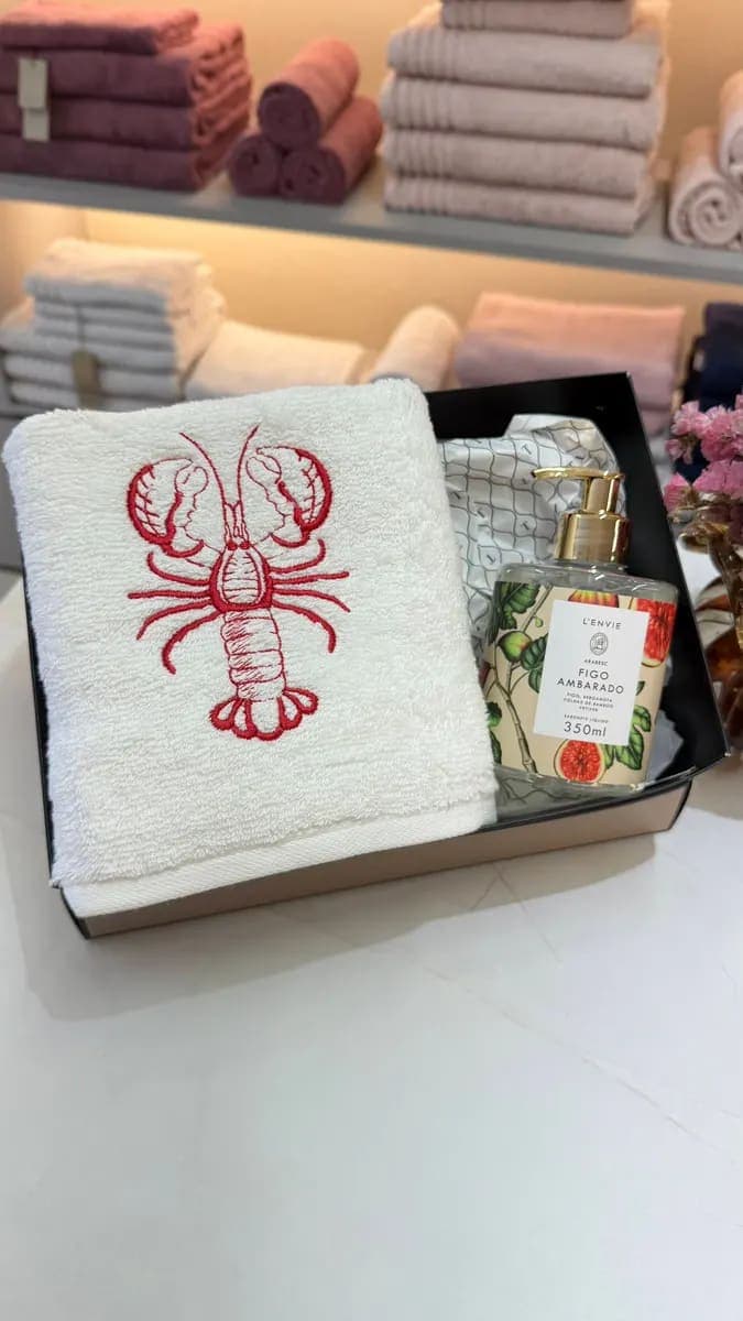 Kit Presente – Toalha Trussardi & Sabonete Líquido L’Envie
