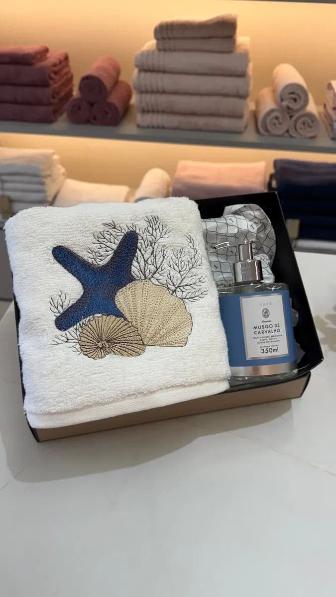 Kit Presente – Toalha Trussardi & Sabonete Líquido L’Envie
