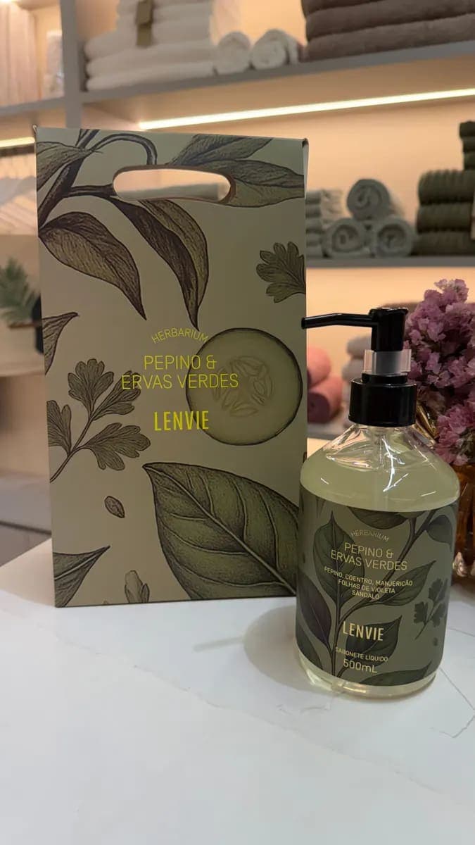 Presente Sabonete Líquido PEPINO E ERVAS VERDES - 500ml