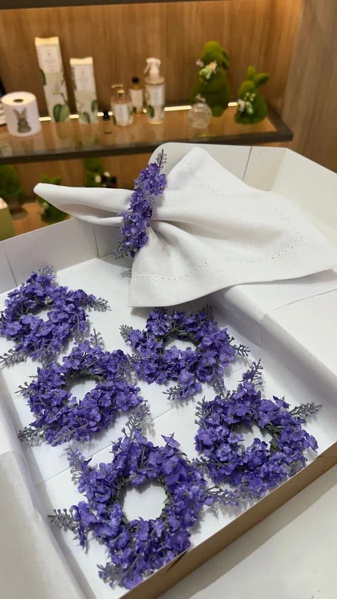 Porta Guardanapo - Guirlanda Lavanda