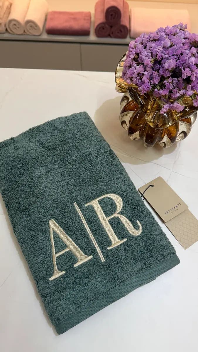 Toalha de Rosto Trussardi Fontani – Verde Boschi