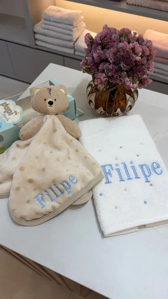 Kit Presente Naninha e Toalha Personalizadas
