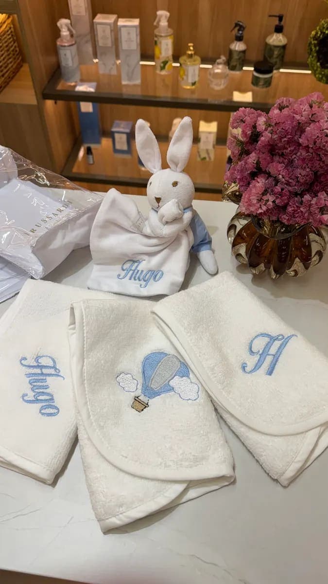Kit Presente Trussardi Bambini Personalizado - Azul