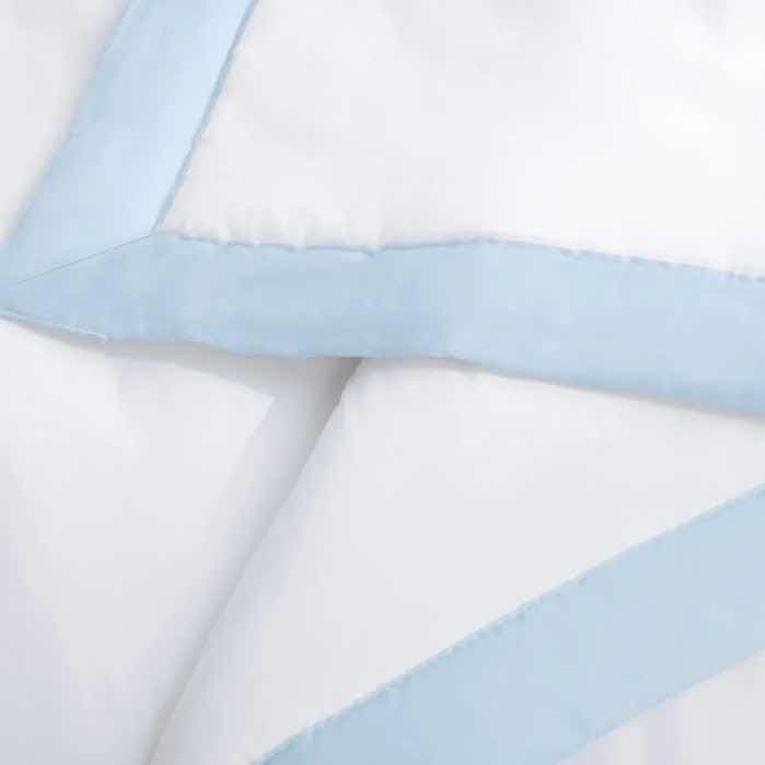 Jogo de berço Trussardi 100% Algodão Egípcio Branco/Soft Blue — imagem 5