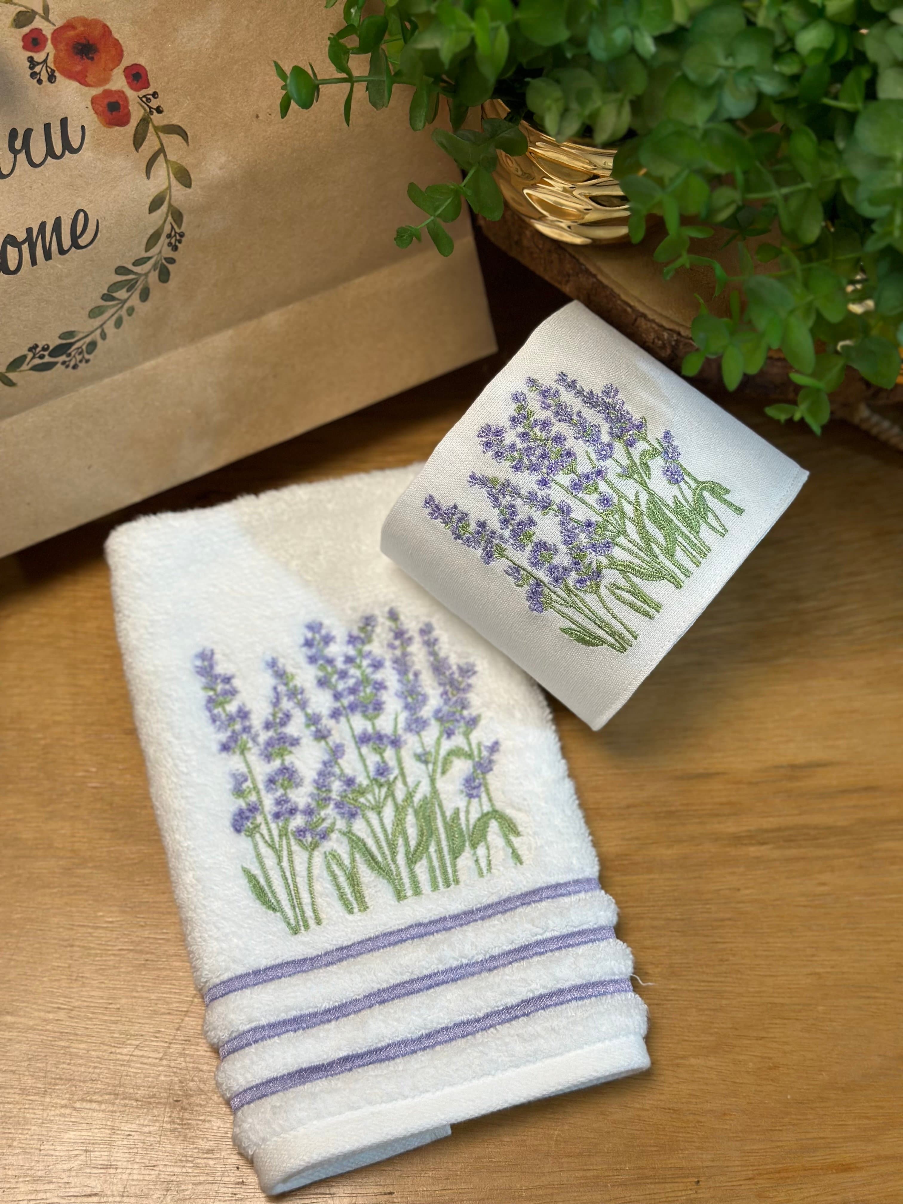 Toalha Lavabo e Porta Papel H - Lavender