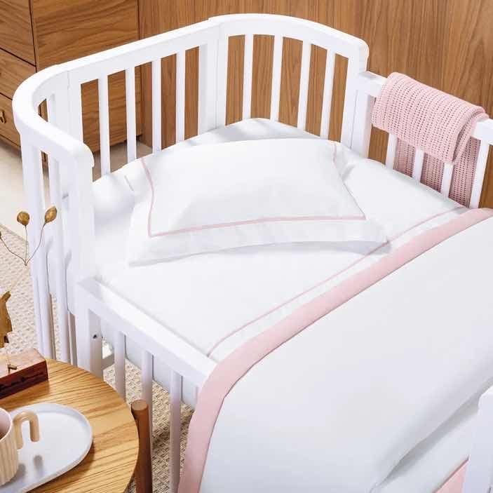 Edredom Trussardi 100% Algodão Egípcio Branco/Rosa — imagem 4