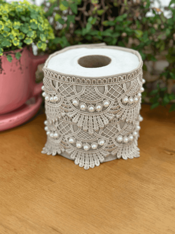 Porta Papel Higiênico Renda Paty