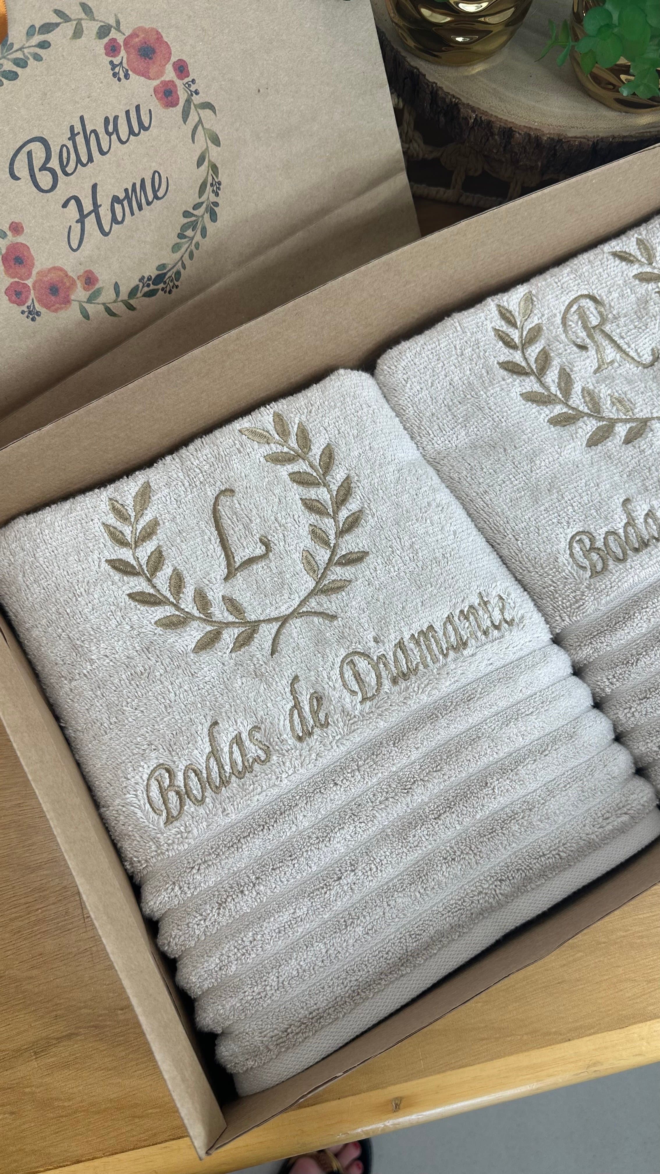 Jogo Toalhas Banho Bodas Diamante - Trussardi Imperiale — imagem 2