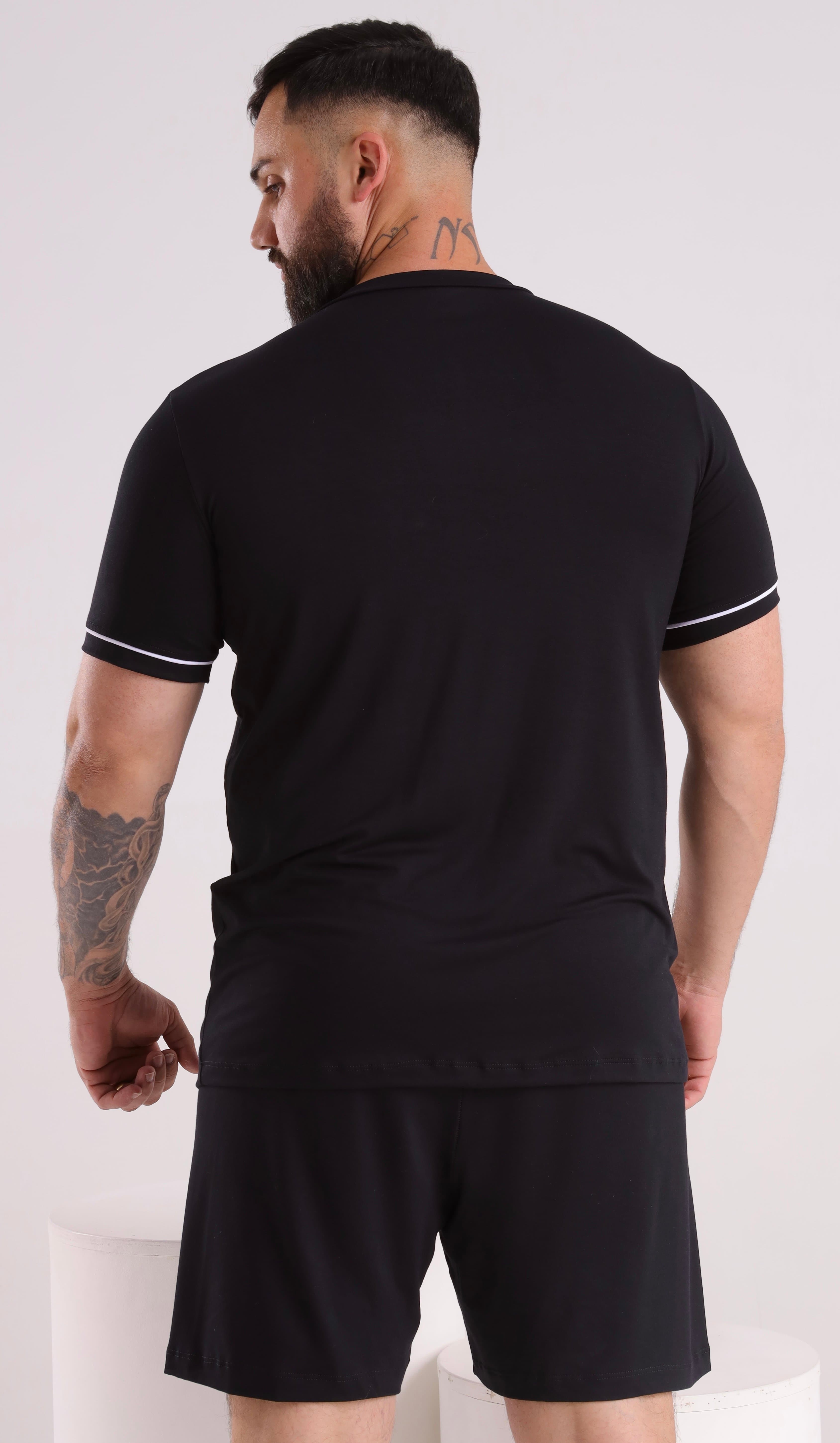 Pijama Masculino Curto - Preto — imagem 3