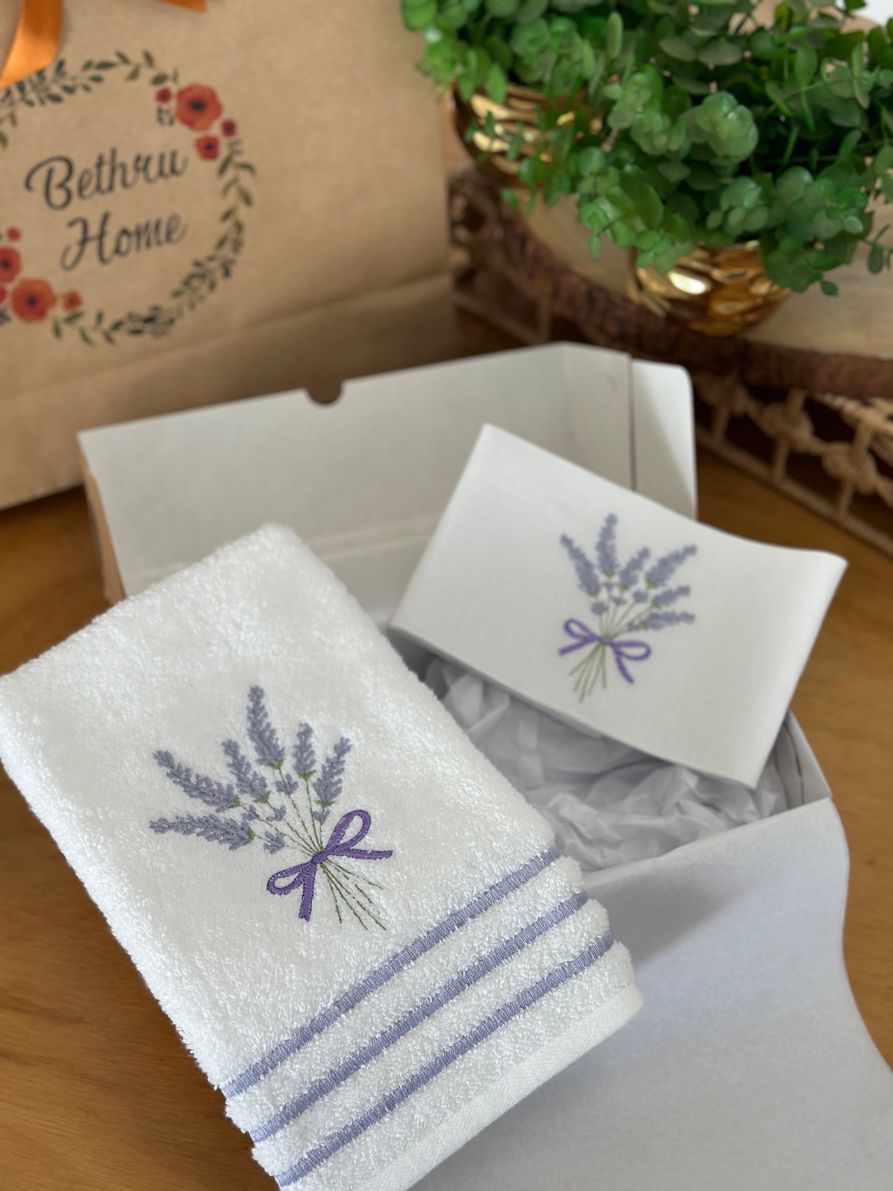 Toalha Lavabo e Porta Papel H - Lavender