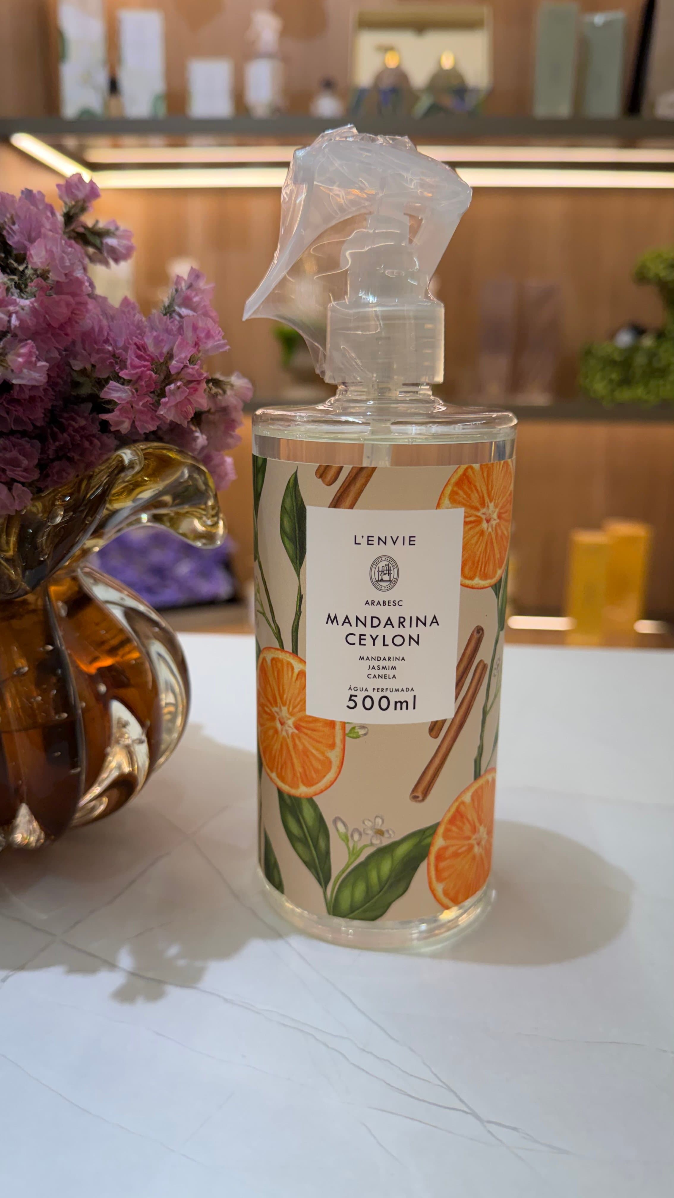 Água Perfumada - Mandarina Ceylon - 500ml - L’envie