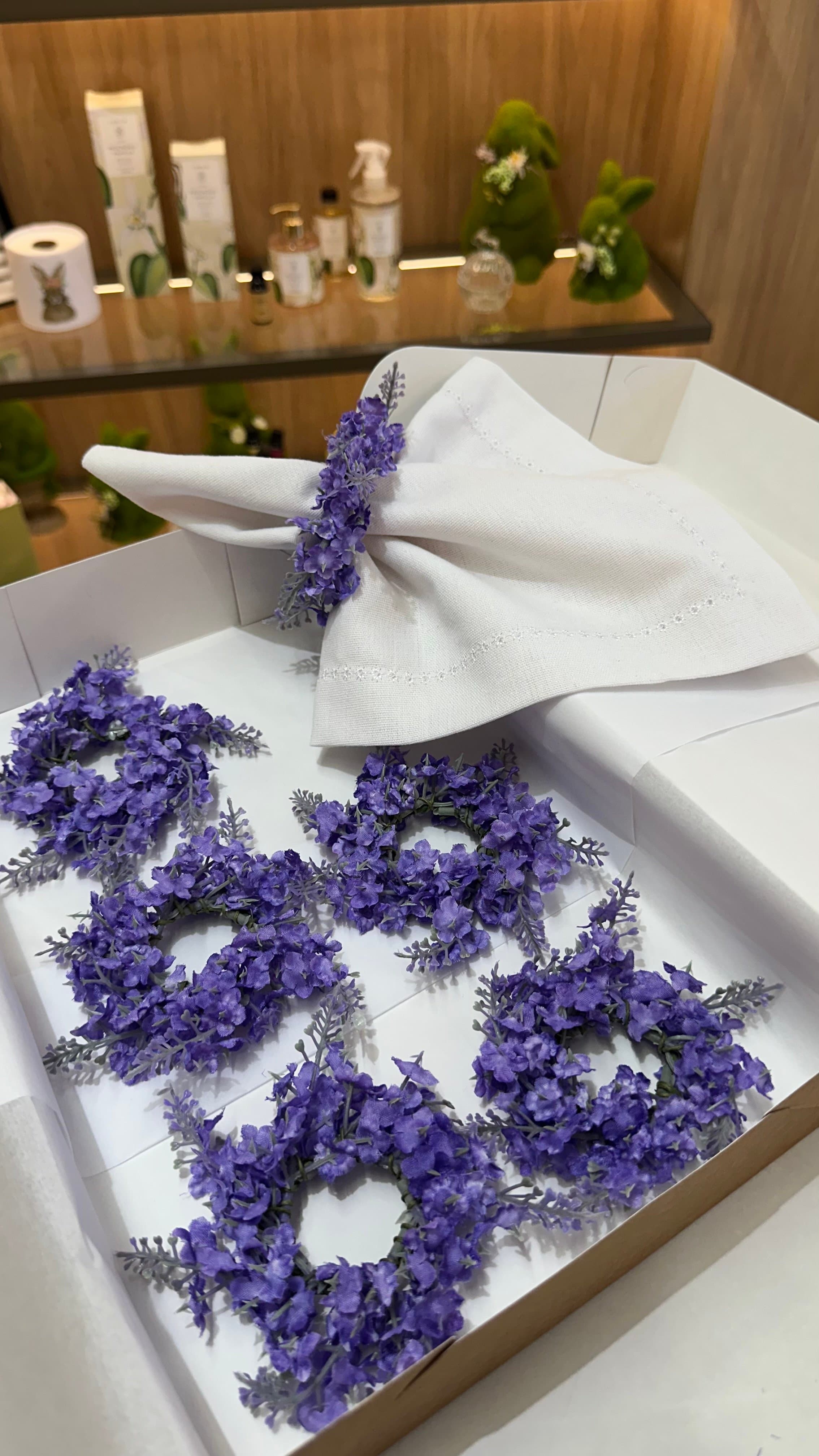 Porta Guardanapo - Guirlanda Lavanda