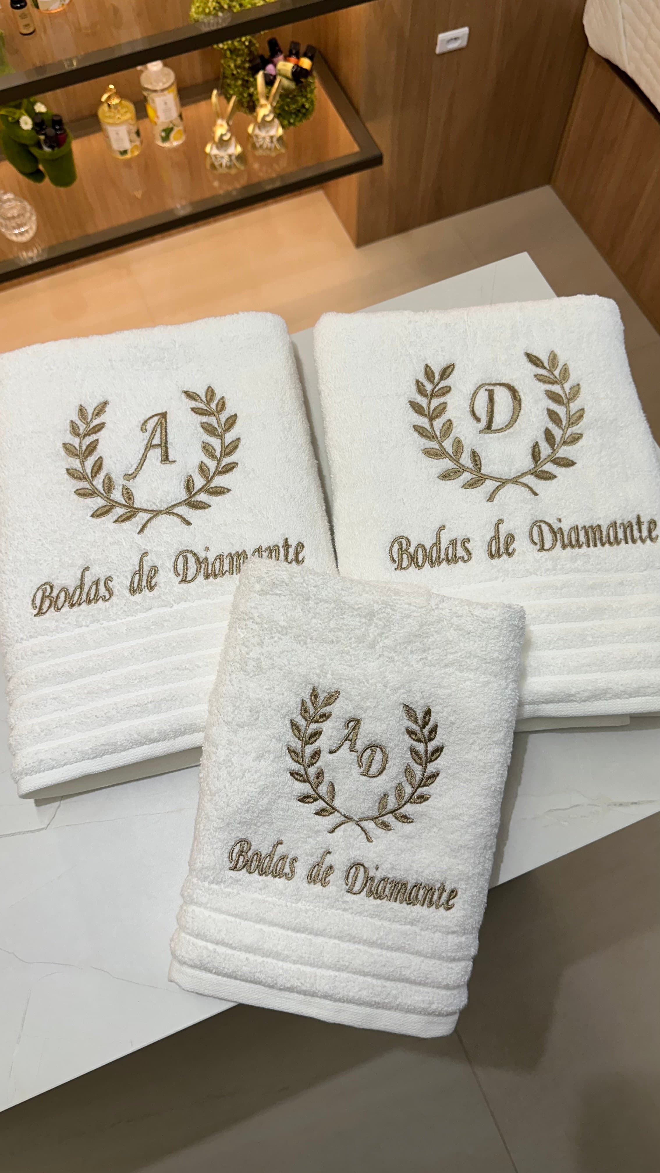 Jogo de Toalhas de Banho Bodas de Diamante – Trussardi Imperiale — imagem 2