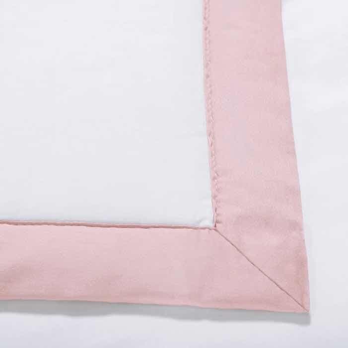 Jogo de berço Trussardi 100% Algodão Egípcio Branco/Rosa — imagem 2