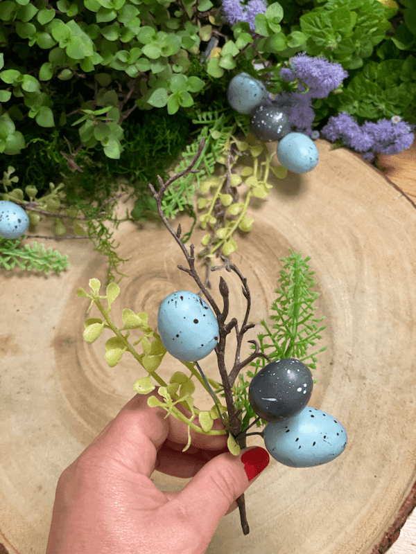 Galho Pick Decorativo de Páscoa com Ovo - 21cm — imagem 5