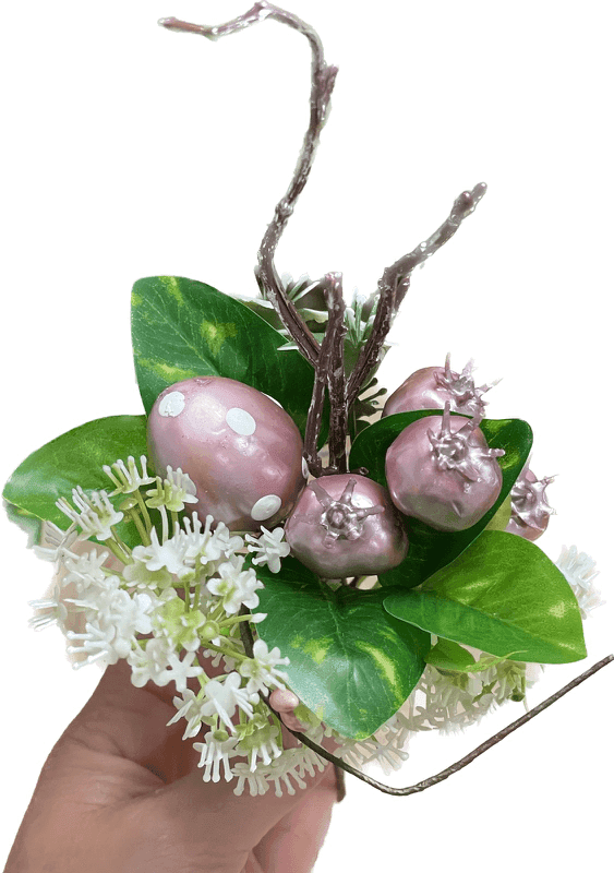 Galho Pick Decorativo de Páscoa com Ovo - 24cm